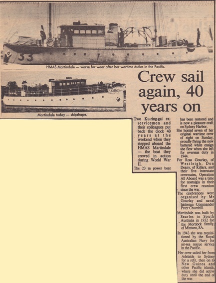 Martindale Reunion cutting 1